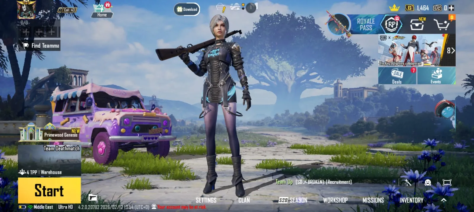 🦄 48x Total Mythics 🎊 M416 Glacier LV.7 Max 🕵️ 18x Total Mythic Suits 🤖Acc LVL 59 🌟10x Gunlab Skins 💀 82x Outfits 🏹 77x Weapon Skins 💎 Rare Emotes⚡Instant Delivery ✔️ Full Email Access